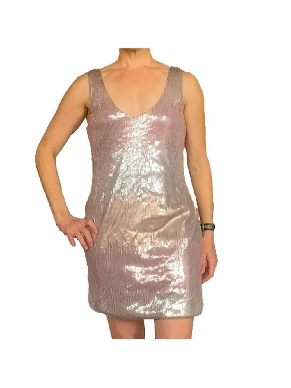 *NWT* AS U WISH Sequin Stretchy Party Mini Dress